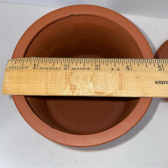 Japanese Tokoname Redware Flying Dragon in Cloud Covered Pot Jar 5 1/2" - Picture 12 of 14